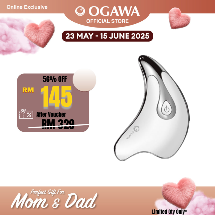 [Apply Code: 7TM12] OGAWA Unique Sheen W Facial Lifting and Massage Device With Heat*